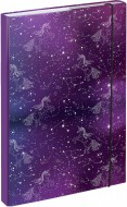 BAAGL Desky na koln seity A4 Unicorn Universe
