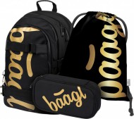 BAAGL SET 3 Skate Gold: batoh, penl a sek