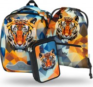 BAAGL SET 3 Shelly Tiger: aktovka, penl, sek - zvtit obrzek