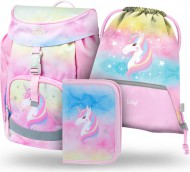 BAAGL SET 3 Airy Rainbow Unicorn: aktovka, penl, sek - zvtit obrzek
