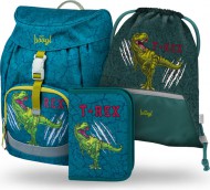 BAAGL SET 3 Airy T-REX: aktovka, penl, sek