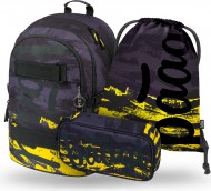 BAAGL 3 SET Skate Dune: batoh, penl, sek