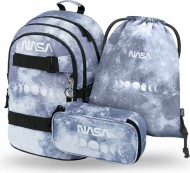 BAAGL 3 SET Skate NASA Grey: batoh, penl, sek