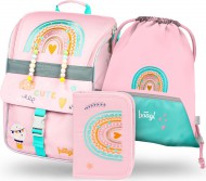 BAAGL 3 SET Zippy Duha rov: aktovka, penl, sek - zvtit obrzek