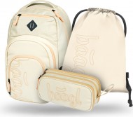 BAAGL 3 SET Coolmate Beige: batoh, penl, sek - zvtit obrzek