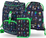 BAAGL 3 SET Airy Minecraft: batoh, penl, sek