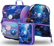 BAAGL SET 3 Ergo Axolotl: aktovka, penl, sek