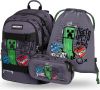 BAAGL SET 3 Skate Minecraft TNT: Batoh, Etue, S��ek