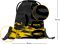 BAAGL 3 SET Skate Dune: batoh, penl, sek