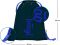 BAAGL SET 3 Core Logo modr�: batoh, pen�l, s��ek G
