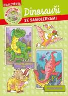 Omalovnka - A4 - se samolepkami - Dinosaui