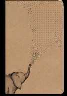Notes tekovan - A5 - kraft - slon