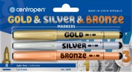 Popisova GOLD & SILVER & BRONZE 2690B BLISTR 3ks - zvtit obrzek