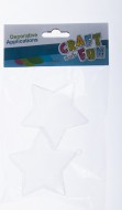 Ozdoba plastov hvzdy 7,5cm 2ks CF 