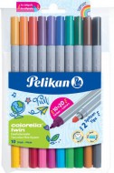 Pelikan - Fixy Colorella oboustrann, 10 ks = 20 barev - zvtit obrzek