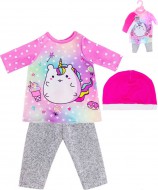 Oble�en� pro panenku miminko kalhoty s tri�kem a �epi�kou - zv�t�it obr�zek