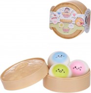 Knedl��ek Kawai Squishy Dumpling - ma�kac� antistresov� knedl�k, 3ks v ko��ku