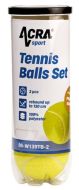 ACRA Tenisov� m��ky �lut� - rekrea�n� set 3ks v d�ze