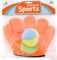 Hra Catch ball oran�ov� rukavice chytac� set 2ks s
