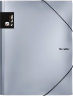 Tklop sloka s gumou Metallic stbrn - zvtit obrzek