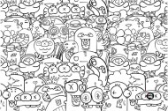 Podloka na stl PP 60x40cm Monsters - zvtit obrzek