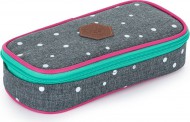 Pouzdro etue komfort OXY SCOOLER Grey dots - zvtit obrzek