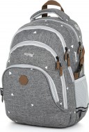 koln batoh OXY SCOOLER Grey triangles - zvtit obrzek