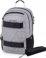 Studentsk� batoh + etue OXY Sport Grey Melange