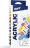 akrylov� barvy set z�kladn� 12 x 12ml 6300391