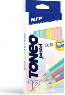 pastelky TONEO 12 ks Pastelov triangular s oezvtkem 6300621 - zvtit obrzek
