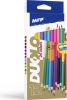 pastelky DUOLO 12 ks Duo triangular s o�ez�v�tkem 6300622