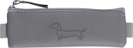 Penl etue mini s gumou na di Sausage Dog dark gray 20x4cm 8071379