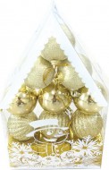 Baky set 4cm/12ks zlat 8886261 - zvtit obrzek