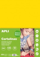 Barevn papr A4,50l.,170g,lut barevn papr
