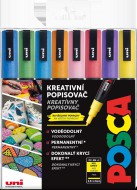 Sada popisova POSCA, tpyt.8ks,mix bar.PC-3M