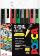Sada popisova Posca, 8 ks CHRISTMAS PC-3M