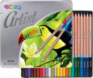 Artist pastelky devo kulat 24barev-kovov box