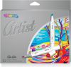 Artist fixy trojhrann�, oboustrann�, 12 barev Artist skicovac� fixy oboustrann�