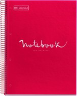 Pozn.blok Emotions A4,80l,link.karton,erven NB-1