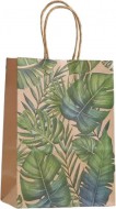 Pap�rov� ta�ka 22x27x11cm Eko, zelen� listy Monstera