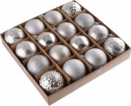 Vnon baky 16ks 6cm, plastov, stbrn - zvtit obrzek