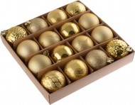 Vnon baky 16ks 6cm, plastov, zlat - zvtit obrzek