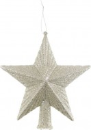 pice Hvzda 19x19cm, stbrn s glitry - zvtit obrzek