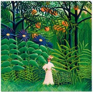 Ubrousky celoron Woman in Forest, 33 x 33 cm - zvtit obrzek