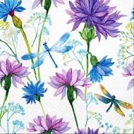Ubrousky celoron Flower with dragonfly, 33 x 33 cm  - zvtit obrzek