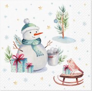 Ubrousky vnon Snhulk 33x33cm, 3-vrstv - zvtit obrzek