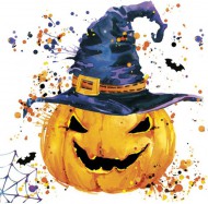 Ubrousky podzimn Creepy Pumpkin with Splashes, 33 x 33 cm, SDOG 0308 01 - zvtit obrzek