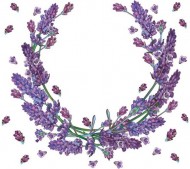 Ubrousky celoron Lavender Wreath, 33 x 33 cm, SLOG 0544 01 - zvtit obrzek