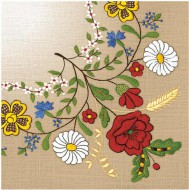Ubrousky celoron Kociewski Embroidery Folk, 33 x33 cm, SLOG 058201 - zvtit obrzek