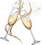 Ubrousky celoron Two Glasses of Champagne, 33 x 33 cm, SLOG 0550 01 - zvtit obrzek
